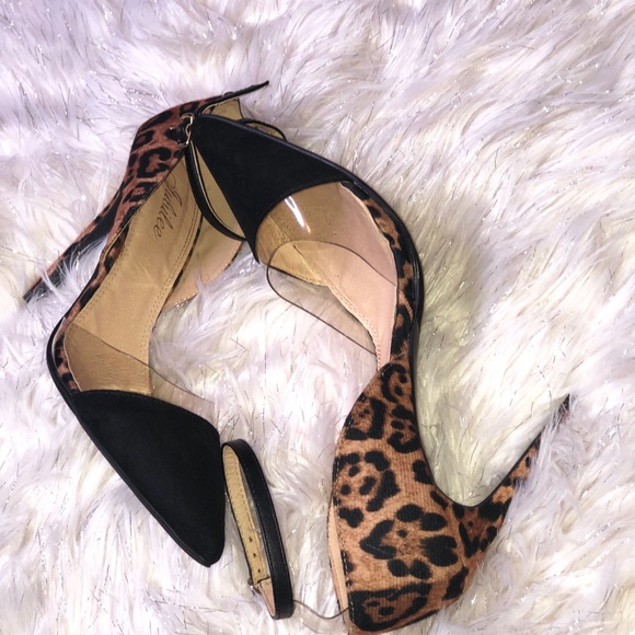 Julilee Size 10 Black/Leopard Pump Heels!!! - Picture 5 of 5